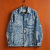 Kleidung Portuguese Flannel | Abstraktes Paisley-Overshirt Blau