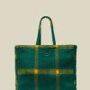 Zubehor Portuguese Flannel | Plaid Fleece Tote Big Bag Grun