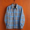 Kleidung Portuguese Flannel | Minimalistisches Karo-Overshirt Blau