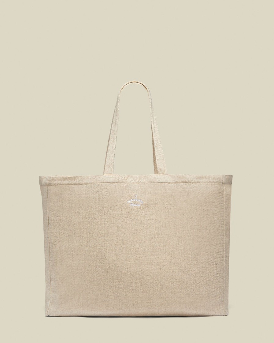 Zubehor Portuguese Flannel | Wool Field Tote Big Bag Ecru