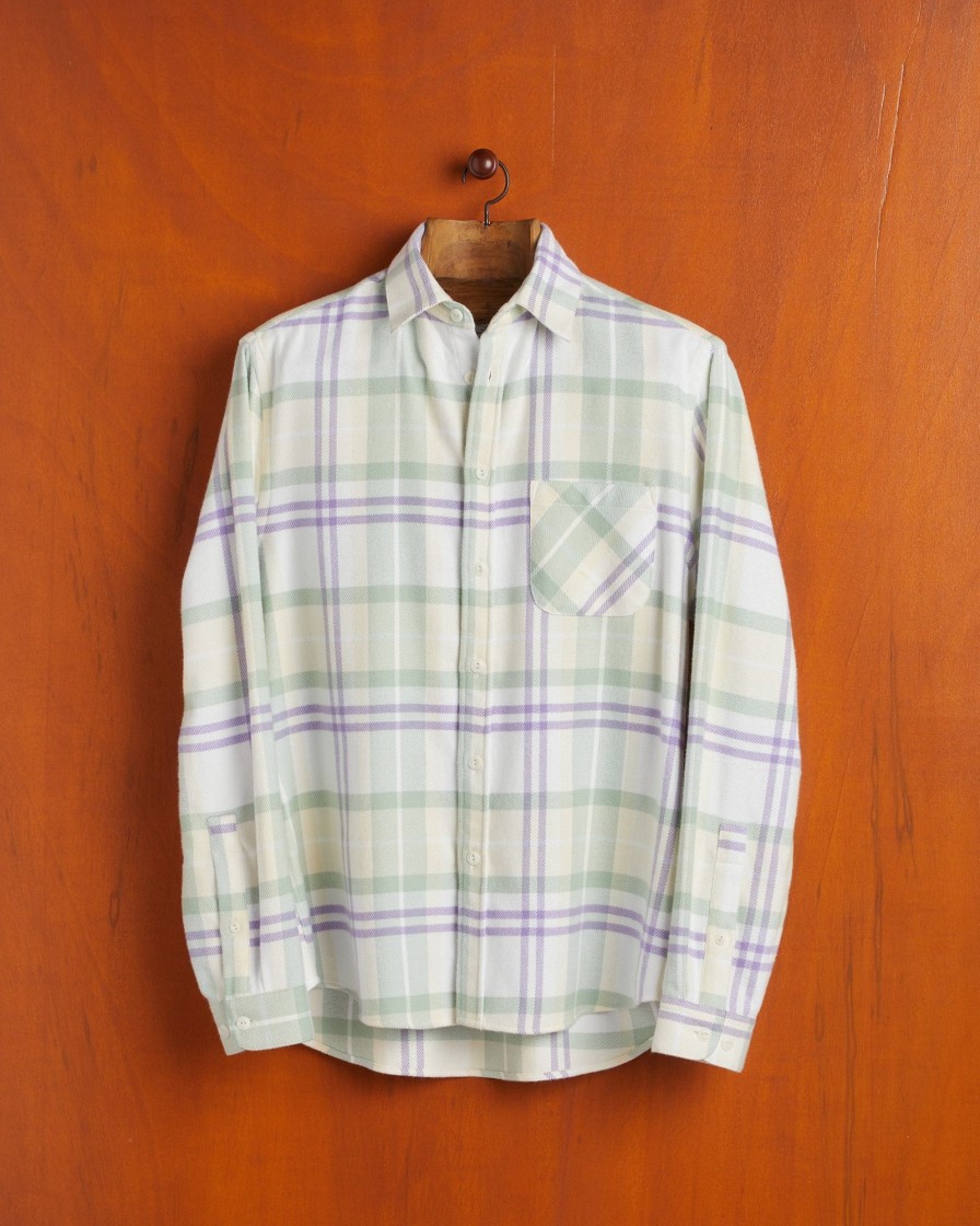 Kleidung Portuguese Flannel | Lavanda-Plaid