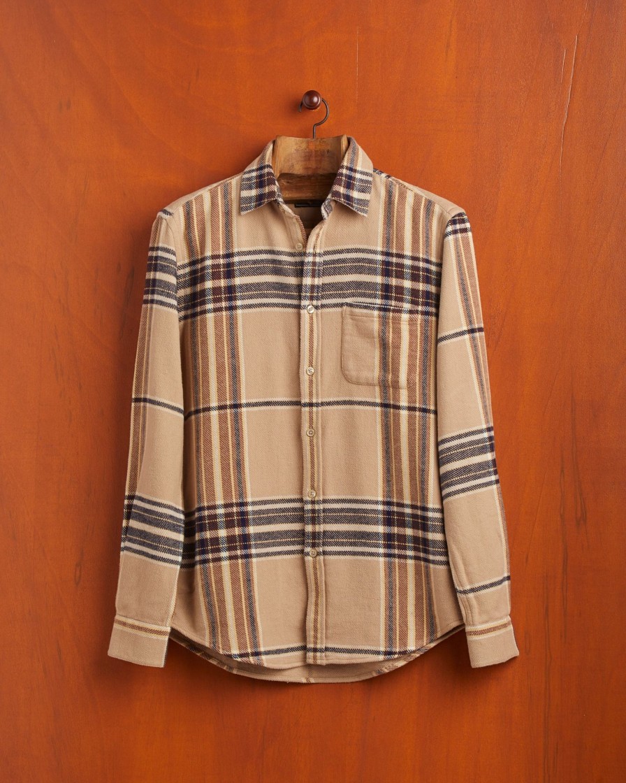 Kleidung Portuguese Flannel | Haselnuss-Check