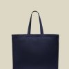 Zubehor Portuguese Flannel | Wool Field Tote Big Bag Marineblau