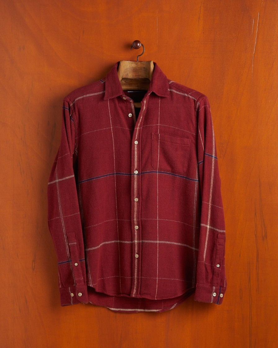 Kleidung Portuguese Flannel | Torso - Bordeaux