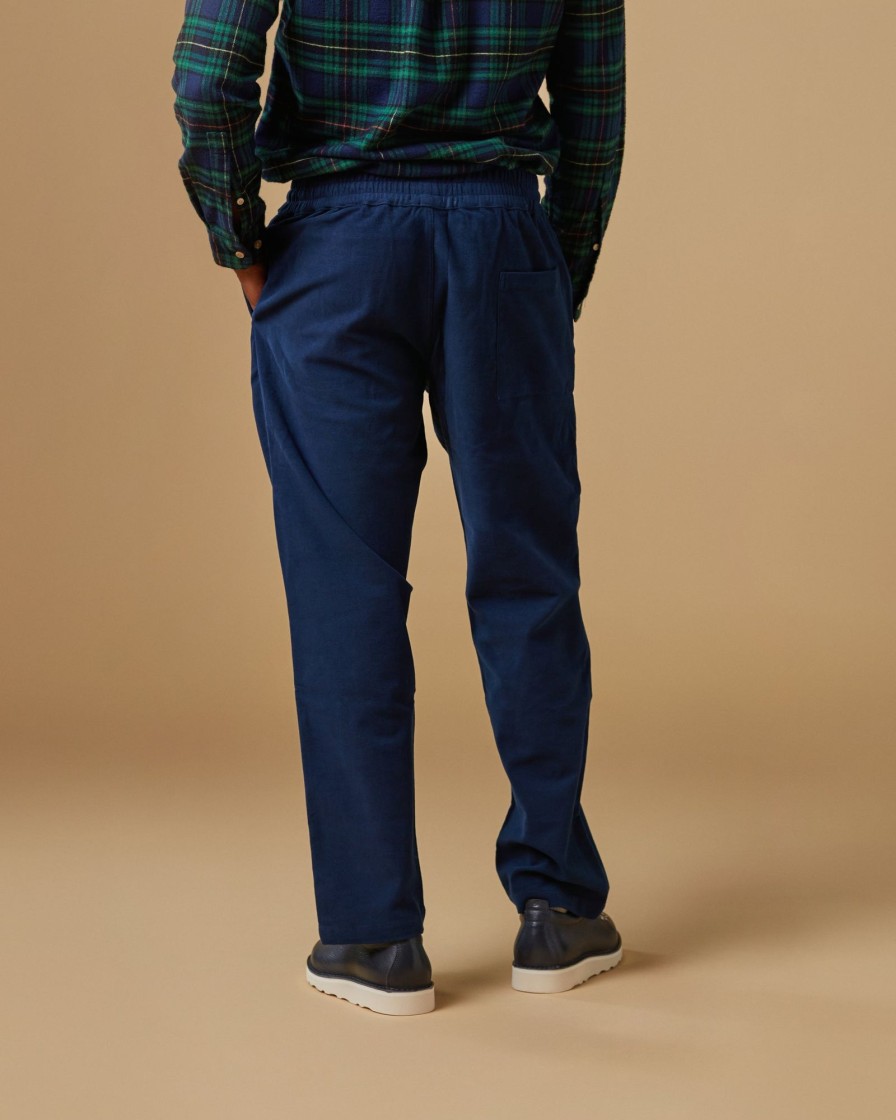 Kleidung Portuguese Flannel | Moleskin-Hose Marineblau