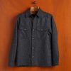 Kleidung Portuguese Flannel | Wollfeld-Overshirt Grau