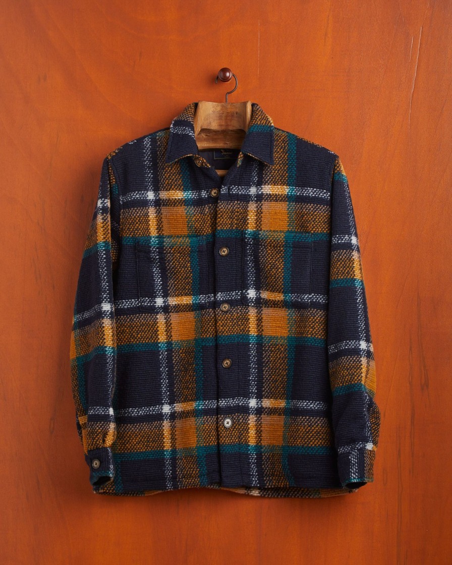 Kleidung Portuguese Flannel | Kariertes Trikot-Overshirt