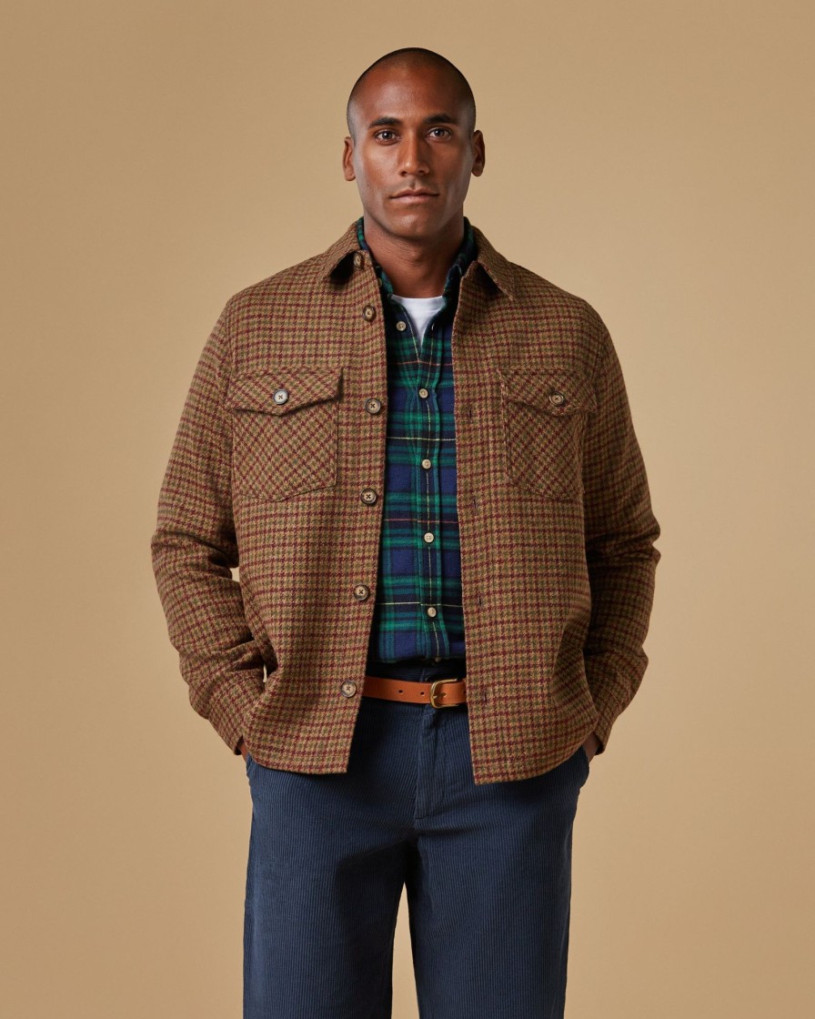 Kleidung Portuguese Flannel | Valle Overshirt - Wald