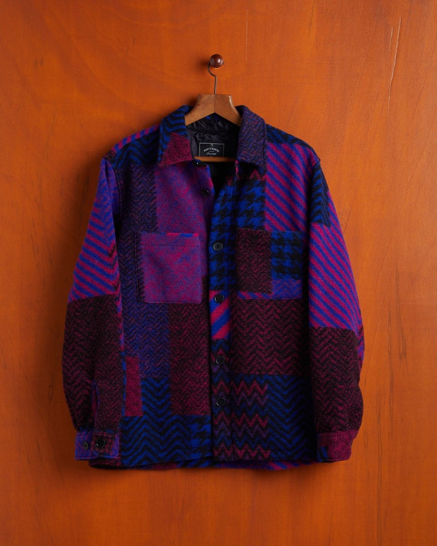 Kleidung Portuguese Flannel | Bridge-Overshirt Blau