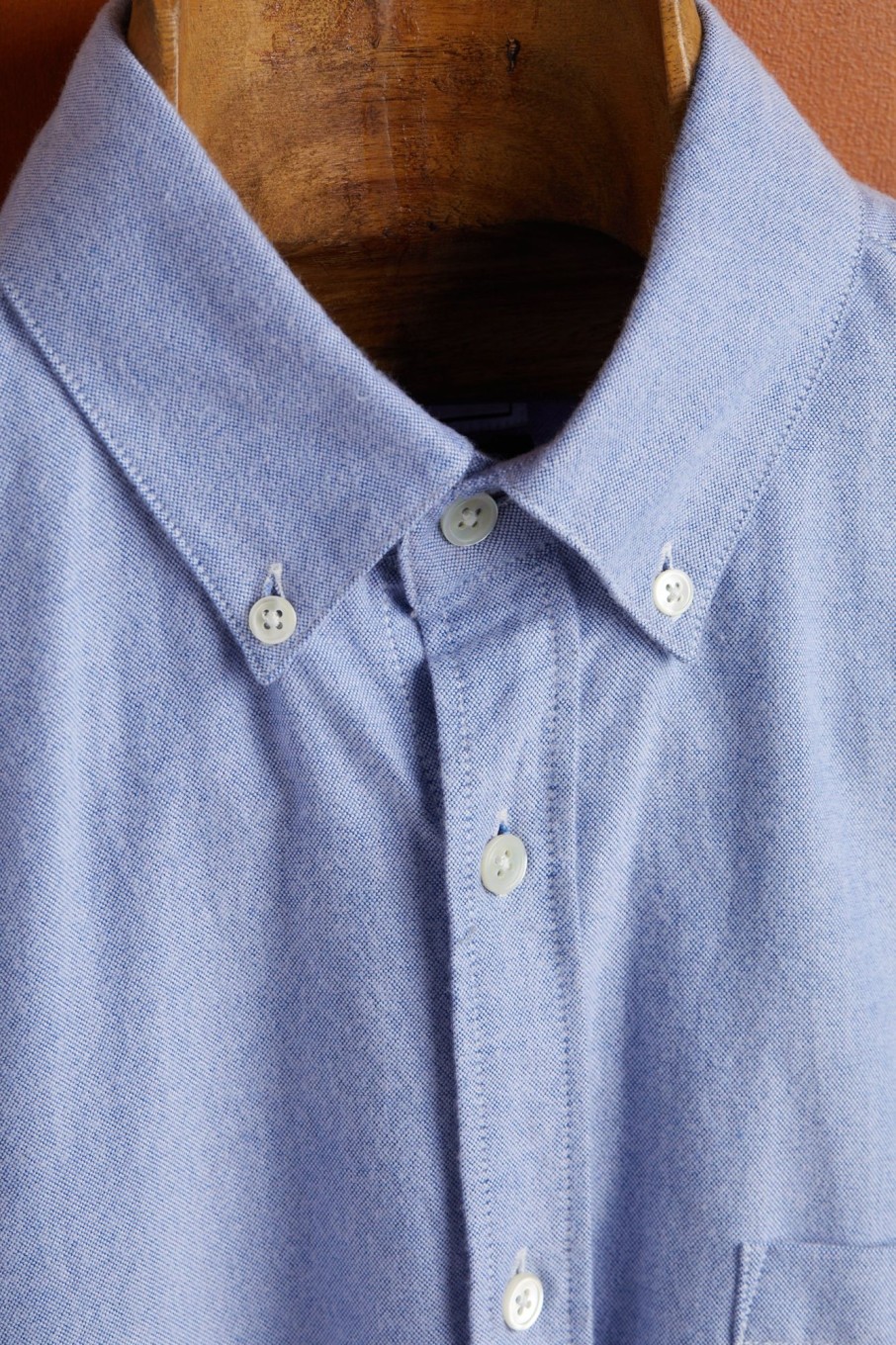 Kleidung Portuguese Flannel | Geburstetes Oxford-Blau