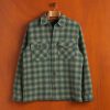 Kleidung Portuguese Flannel | Waffel-Overshirt Grun